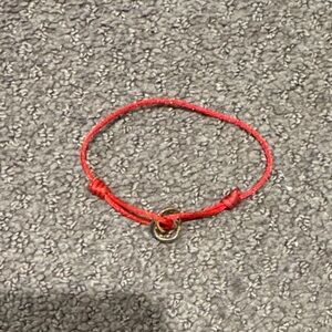 Red rope eternity bracelet